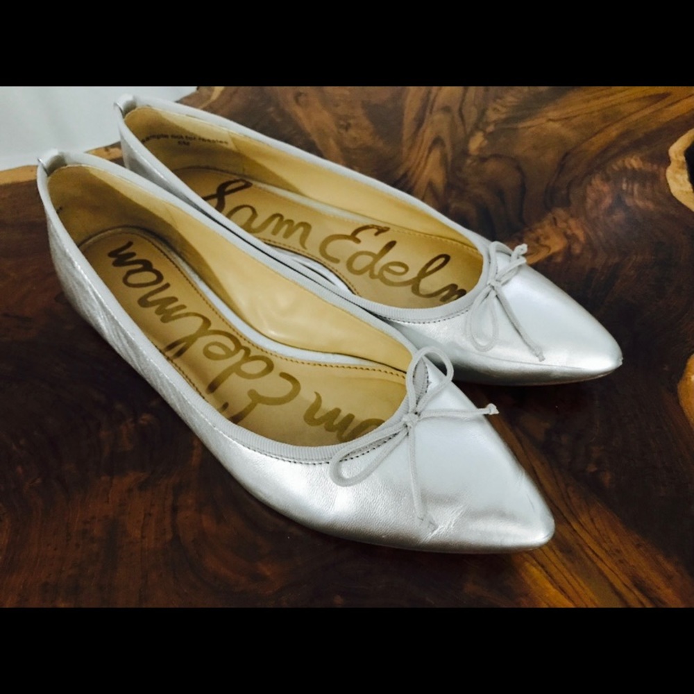 Flat metallic Sam Edelman flats